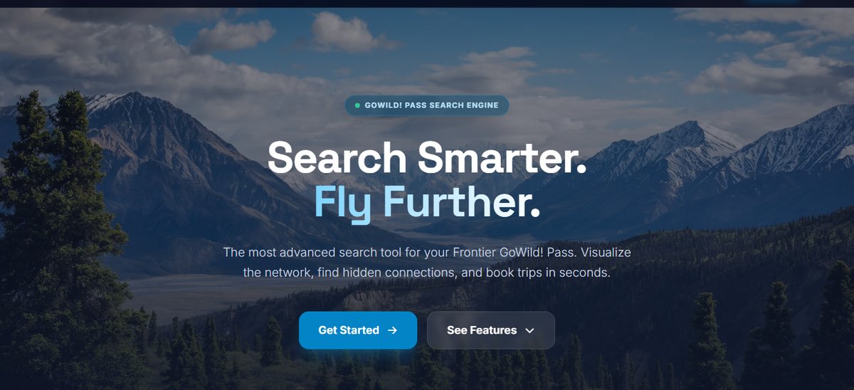 The WildFares homepage